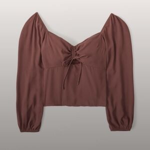 Abercrombie & Fitch Brown Blouse